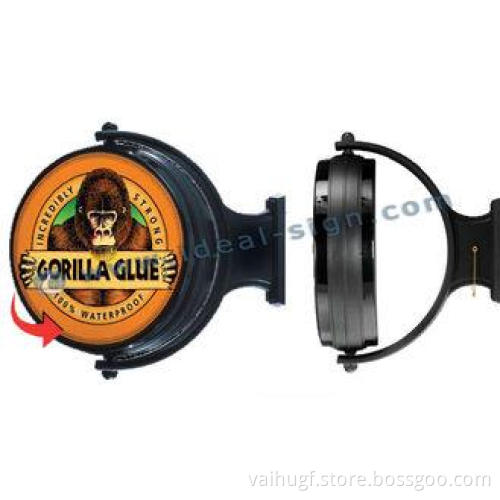 Rotating Round Business Acrylic Vacuum Formed Light Box Sig